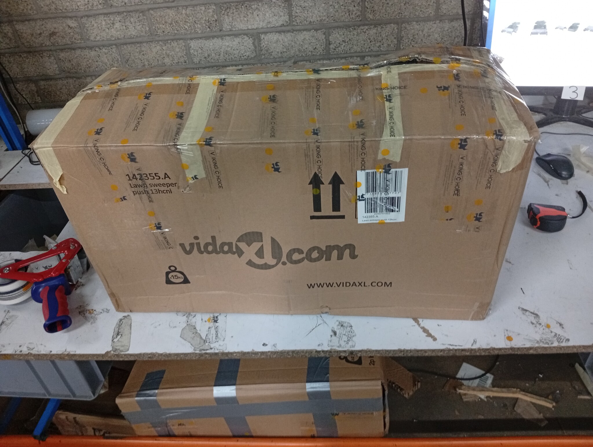 vidaXL Gazonveger 103L - 45% Korting! Zo Goed Als Nieuw