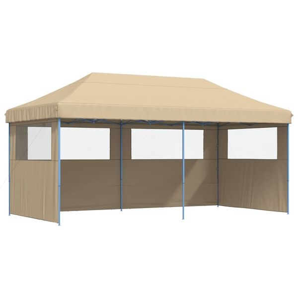 Partytent Inklapbaar Beige - Met Zijwanden - 35% Korting!