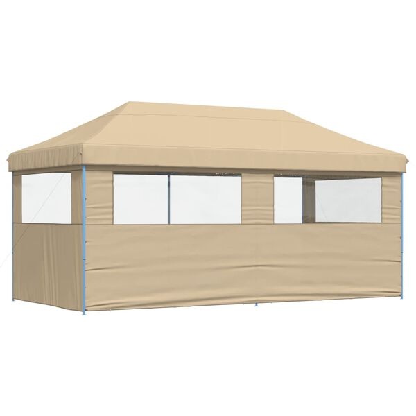 Partytent Inklapbaar Beige - Met Zijwanden - 35% Korting!