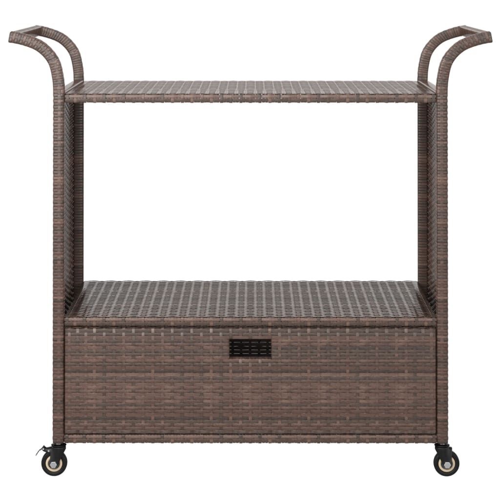 vidaXL Serveerwagen Bruin - 35% Korting! Zo Goed Als Nieuw