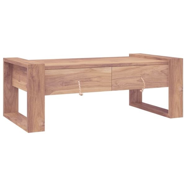 Salontafel Teakhout 110cm - 35% Korting! Nieuw in Verpakking