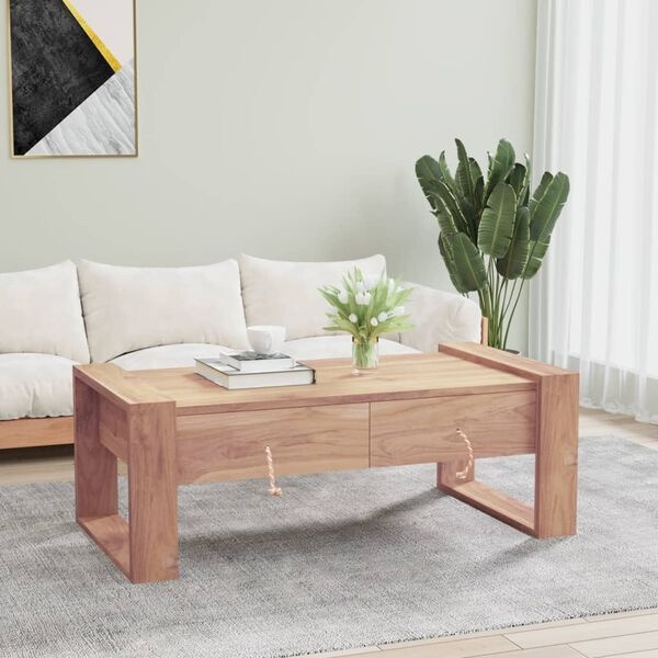 Salontafel Teakhout 110cm - 35% Korting! Nieuw in Verpakking