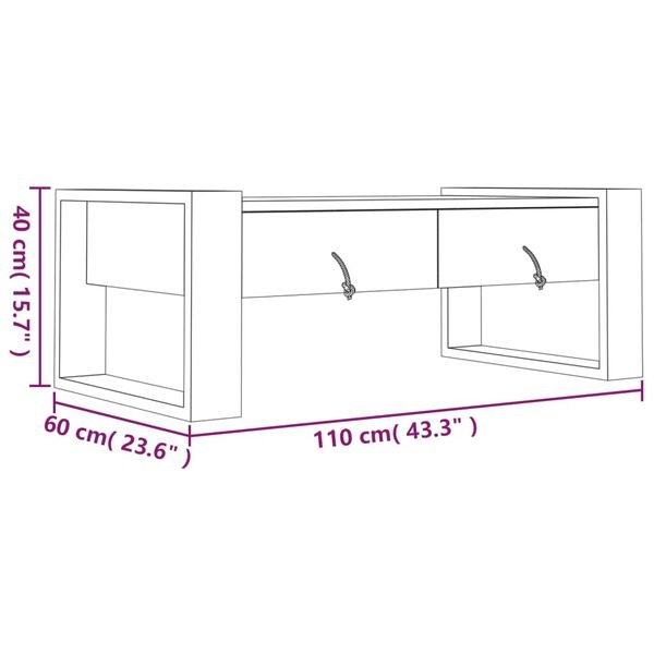 Salontafel Teakhout 110cm - 35% Korting! Nieuw in Verpakking