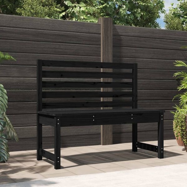 VidaXL Tuinbank Grenenhout Zwart - 35% Korting!