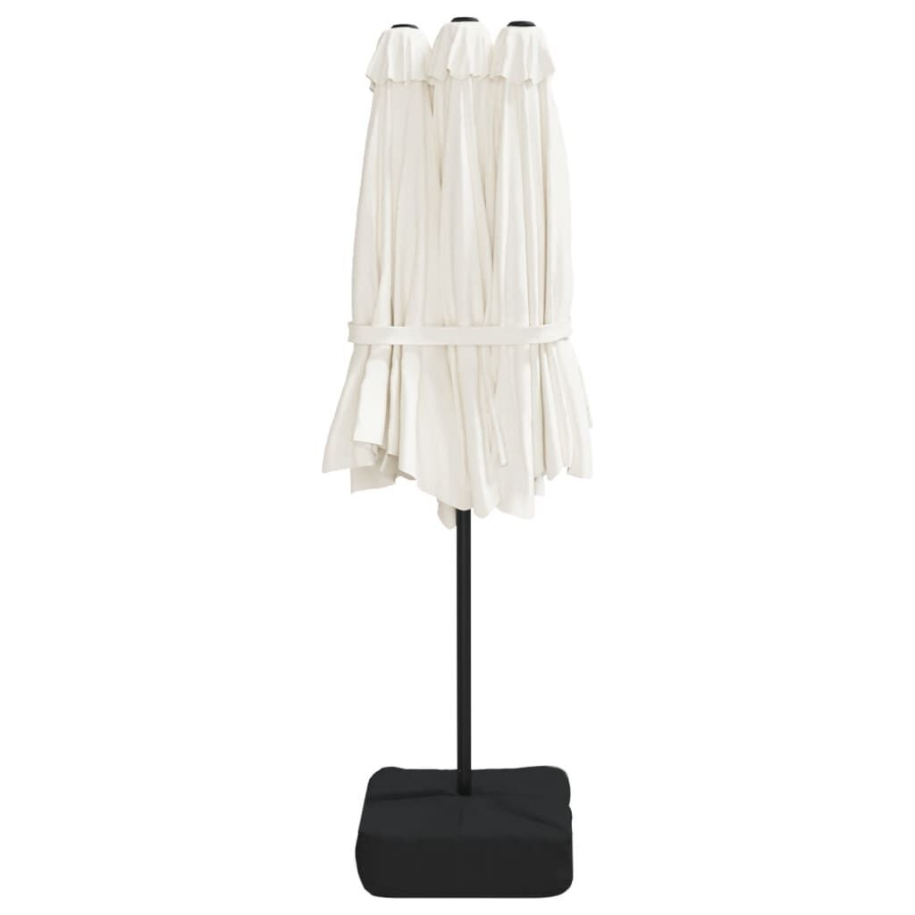 vidaXL Parasol LED 449cm Zandwit -35% Korting!