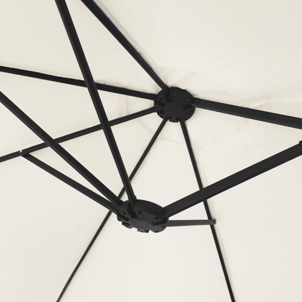 vidaXL Parasol LED 449cm Zandwit -35% Korting!