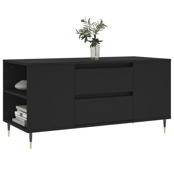 vidaXL Salontafel Zwart Hout - 102cm - 35% Korting!