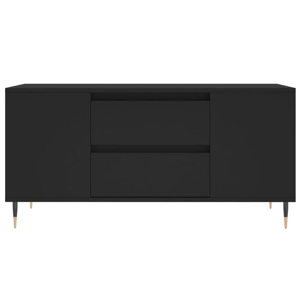 vidaXL Salontafel Zwart Hout - 102cm - 35% Korting!