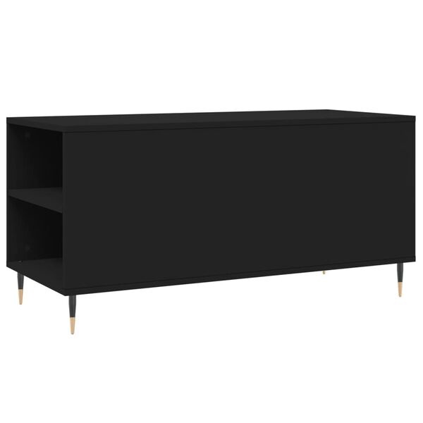 vidaXL Salontafel Zwart Hout - 102cm - 35% Korting!