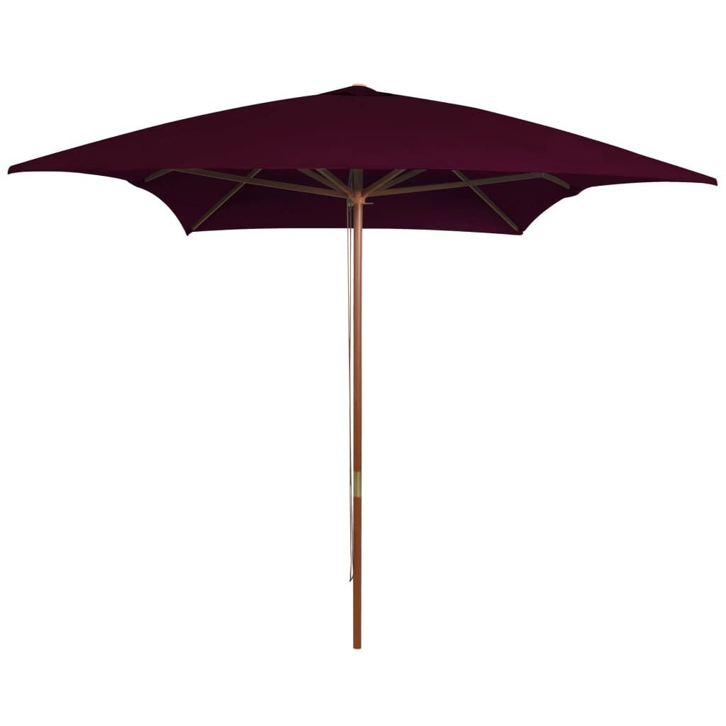 vidaXL Parasol Bordeauxrood 200x300cm - 60% Korting!