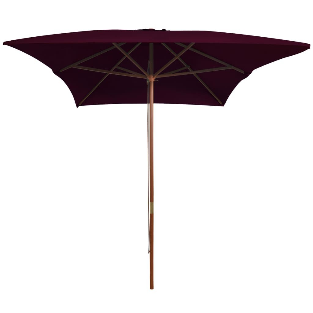 vidaXL Parasol Bordeauxrood 200x300cm - 60% Korting!
