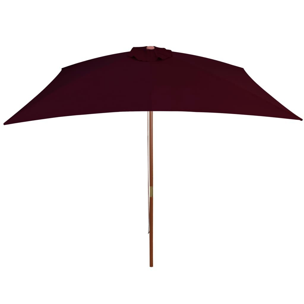 vidaXL Parasol Bordeauxrood 200x300cm - 60% Korting!