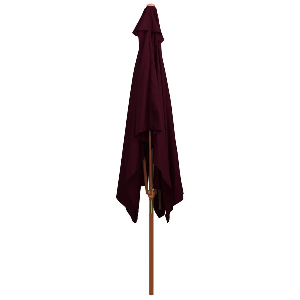 vidaXL Parasol Bordeauxrood 200x300cm - 60% Korting!