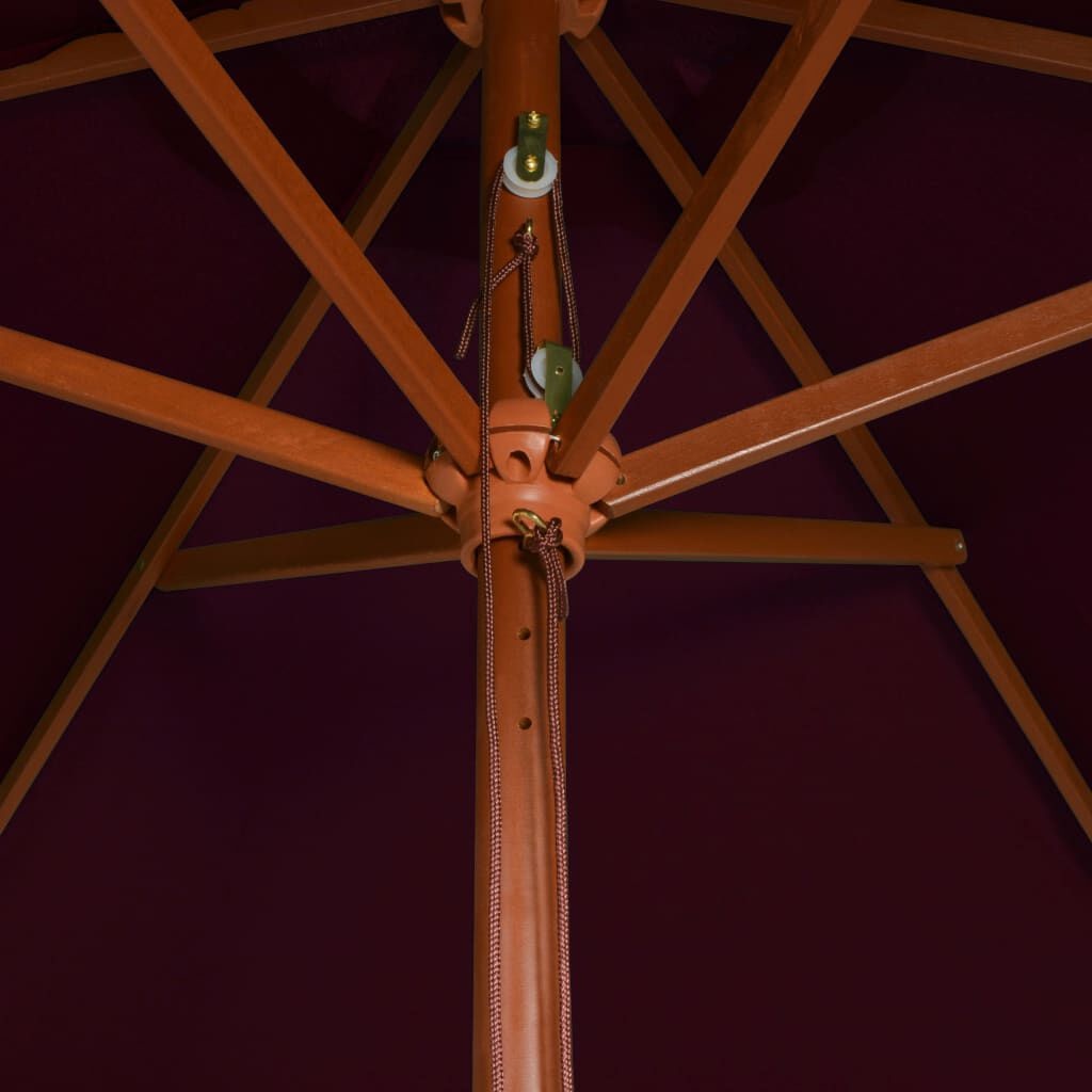 vidaXL Parasol Bordeauxrood 200x300cm - 60% Korting!
