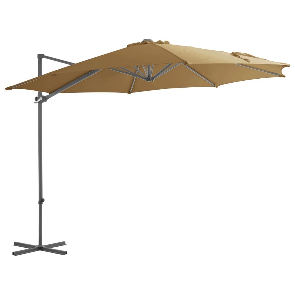 vidaXL Zweefparasol Taupe 300cm - 35% Korting!