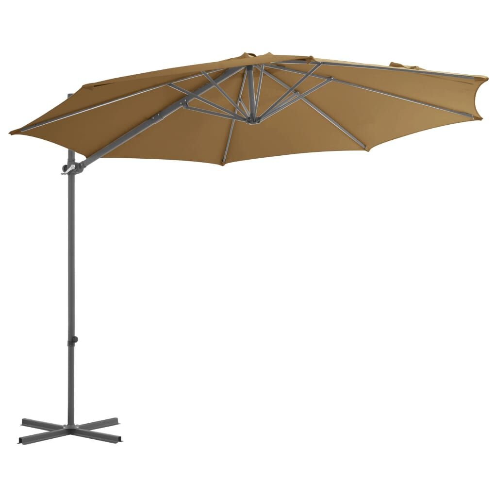 vidaXL Zweefparasol Taupe 300cm - 35% Korting!