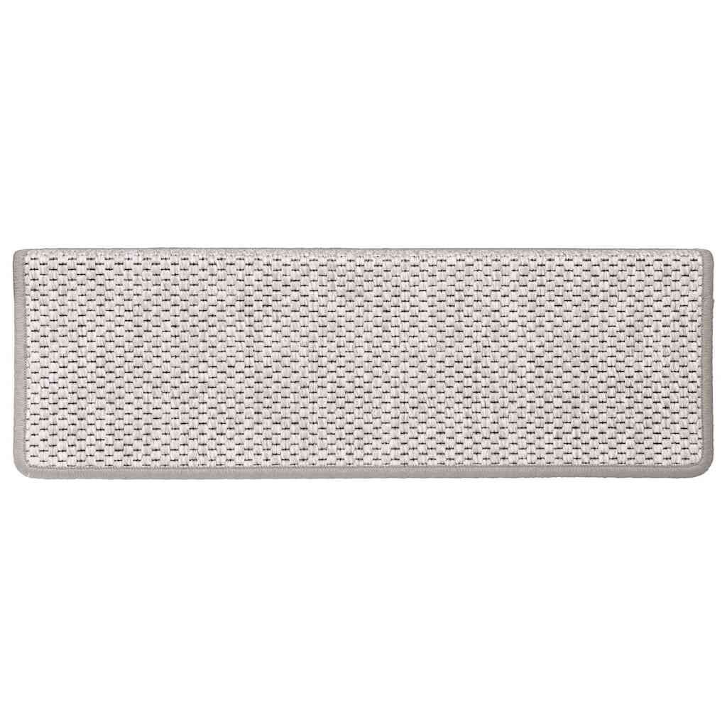 Trapmatten Sisal-look Platinakleur (15 st) - 35% Korting!