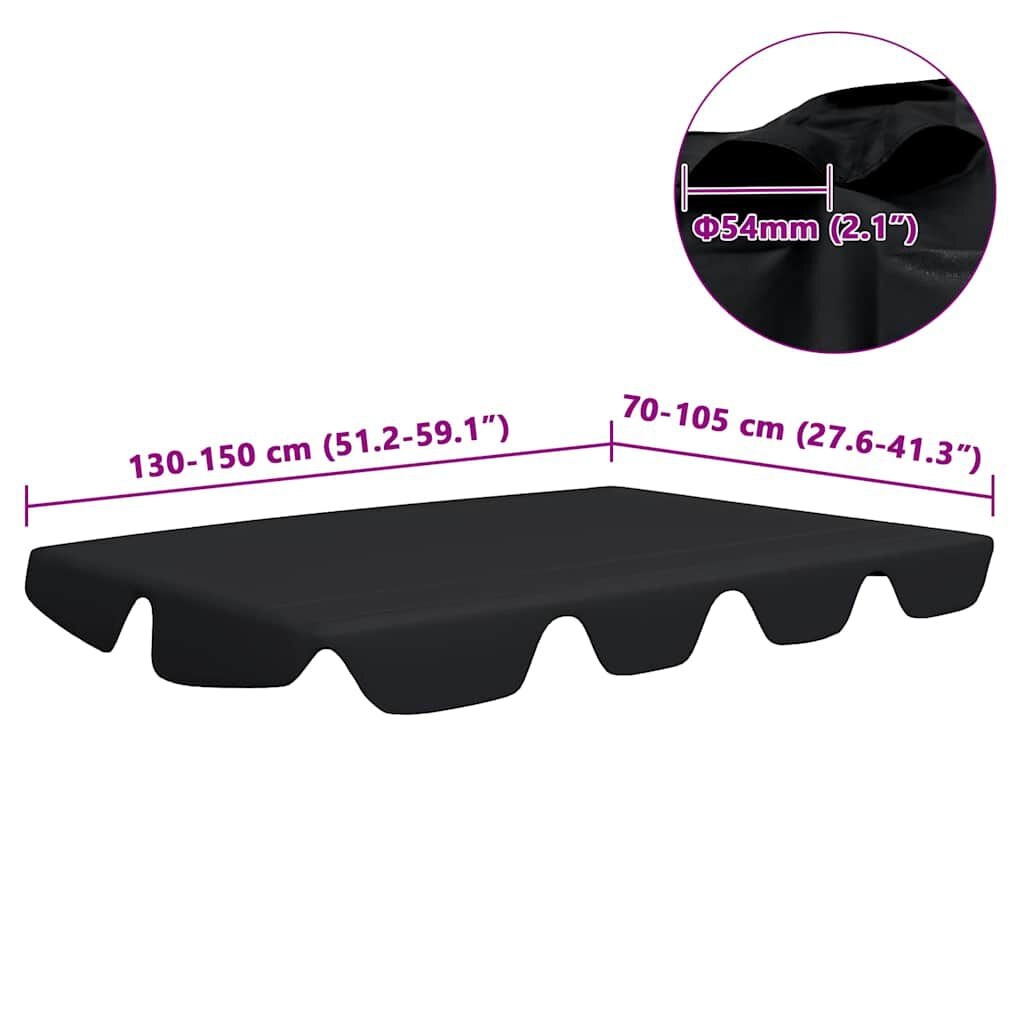 Schommelbank Luifel Zwart - 62% Korting! 150x105cm