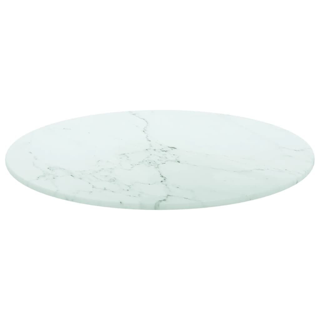 Tafelblad Marmerlook Wit Ø40cm - 35% Korting!