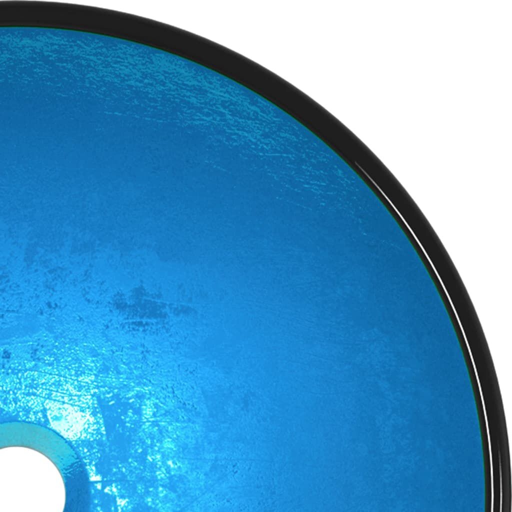 vidaXL Blauwe Glazen Wasbak 42cm - 35% Korting!
