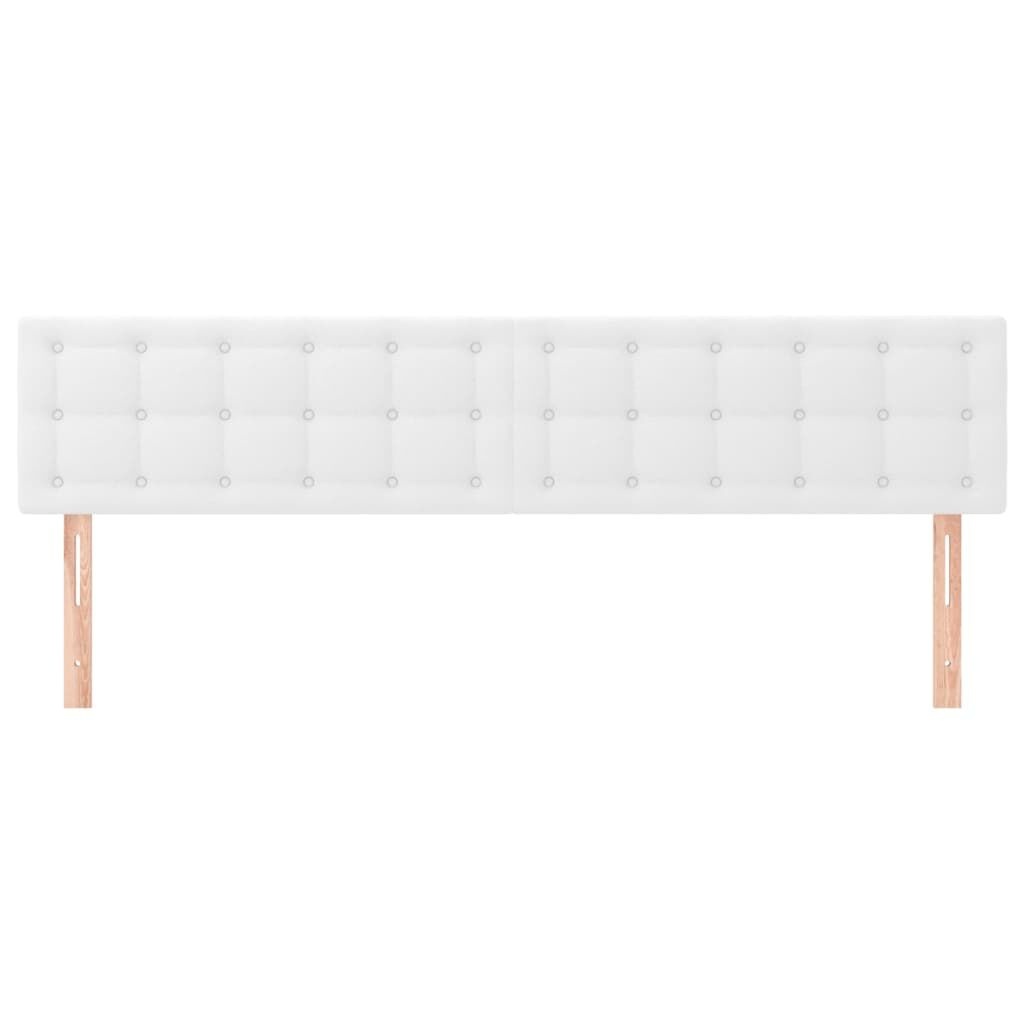 vidaXL Hoofdborden 2x100cm Wit Kunstleer - 35% Korting!