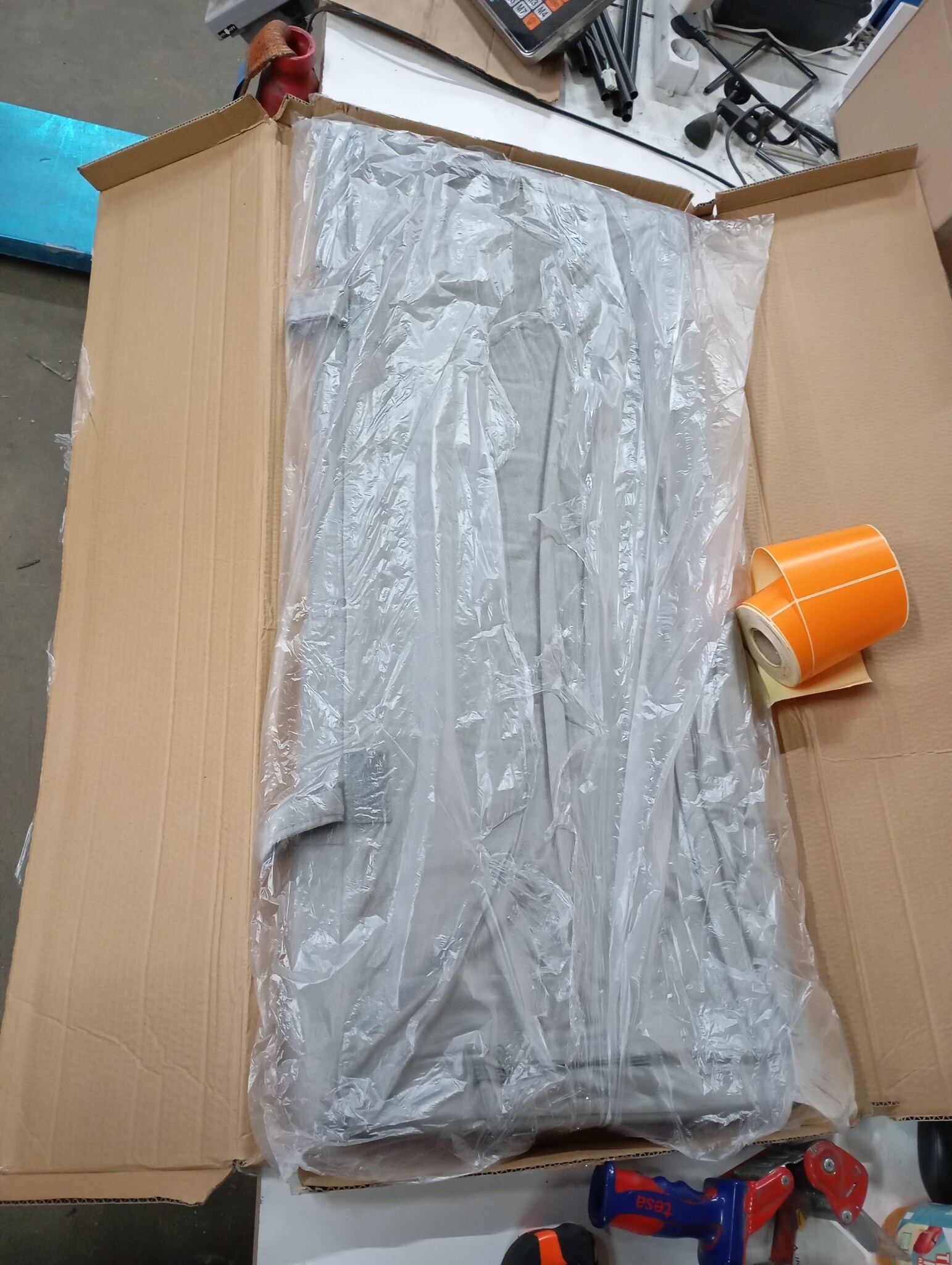 VidaXL Hoofdbordkussen Velvet Lichtgrijs 100cm - 45% Korting!