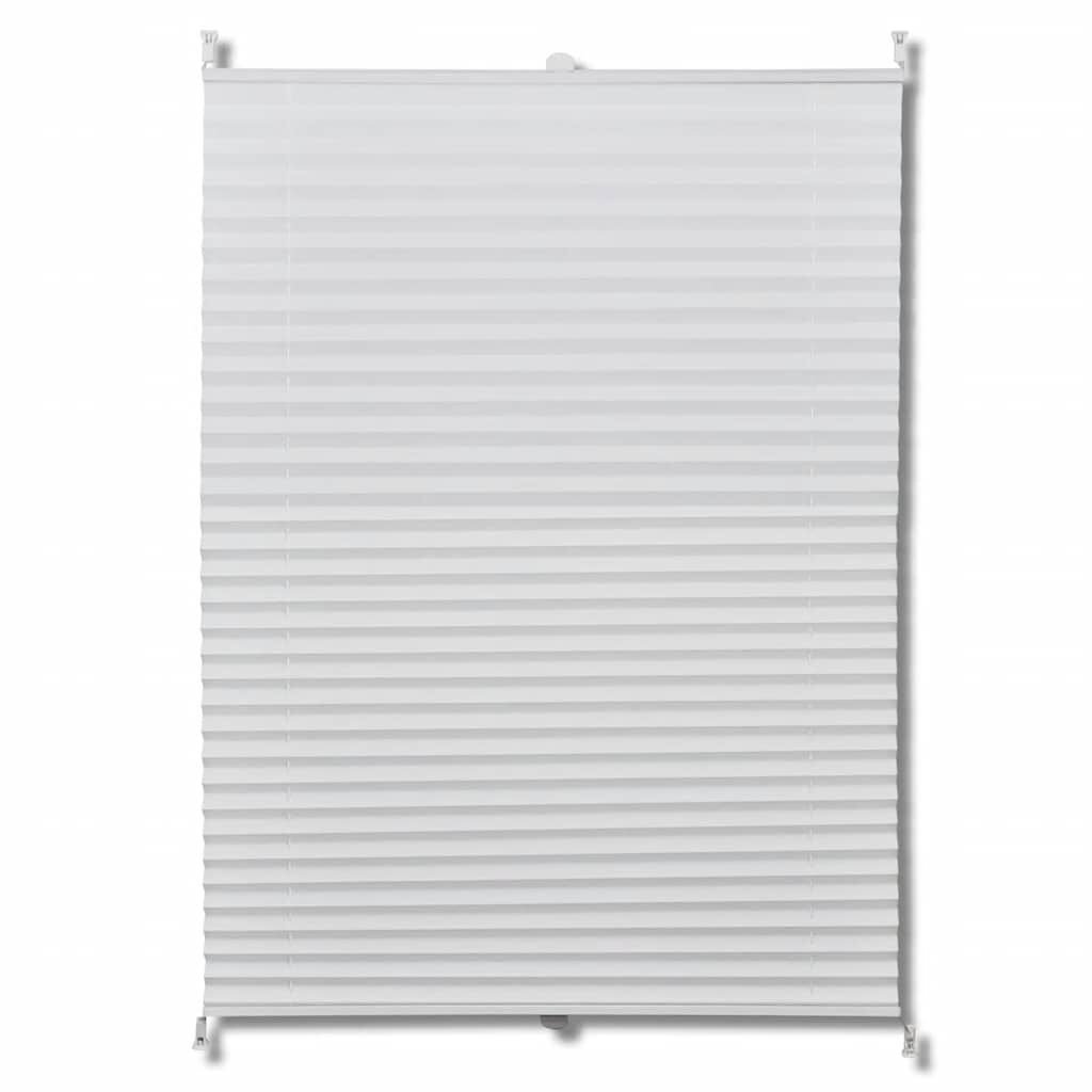 Plisséjaloezie Wit 100x200 cm - 35% Korting!