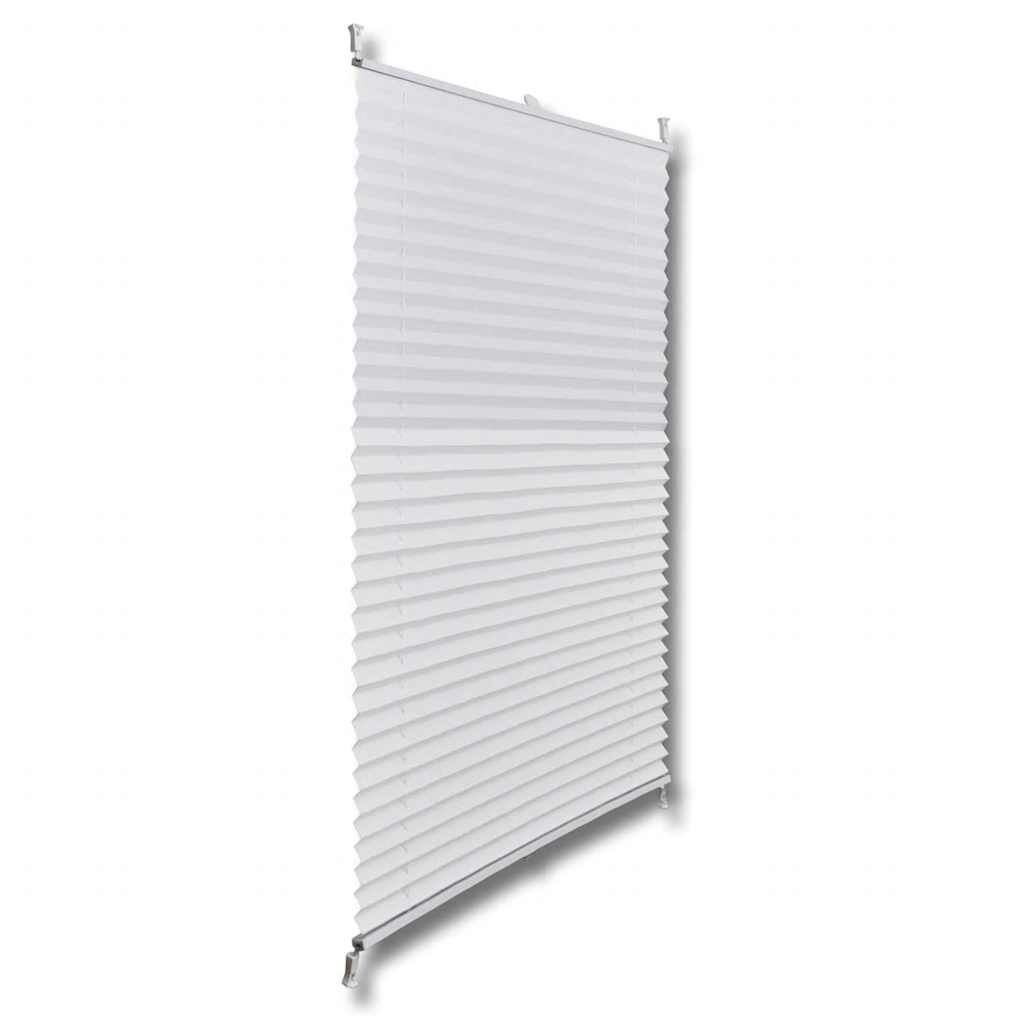Plisséjaloezie Wit 100x200 cm - 35% Korting!