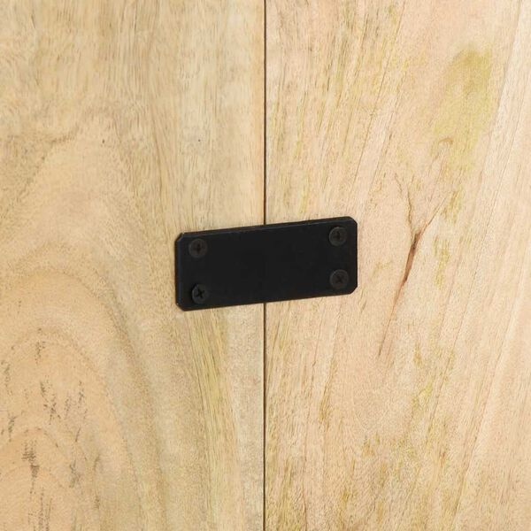 VidaXL Hoofdbord 140cm Mangohout -60%! Ruw & Industrieel