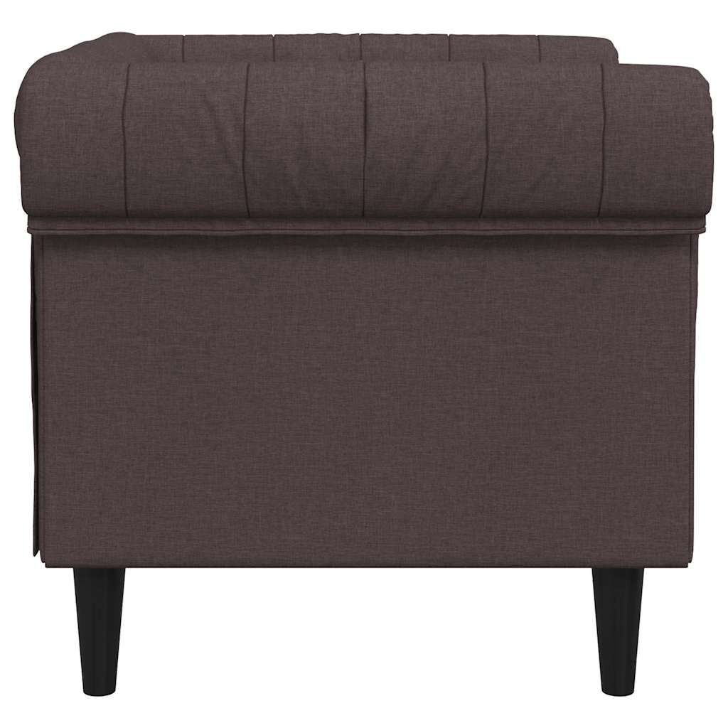 vidaXL Chesterfield Fauteuil Donkerbruin - 35% Korting!