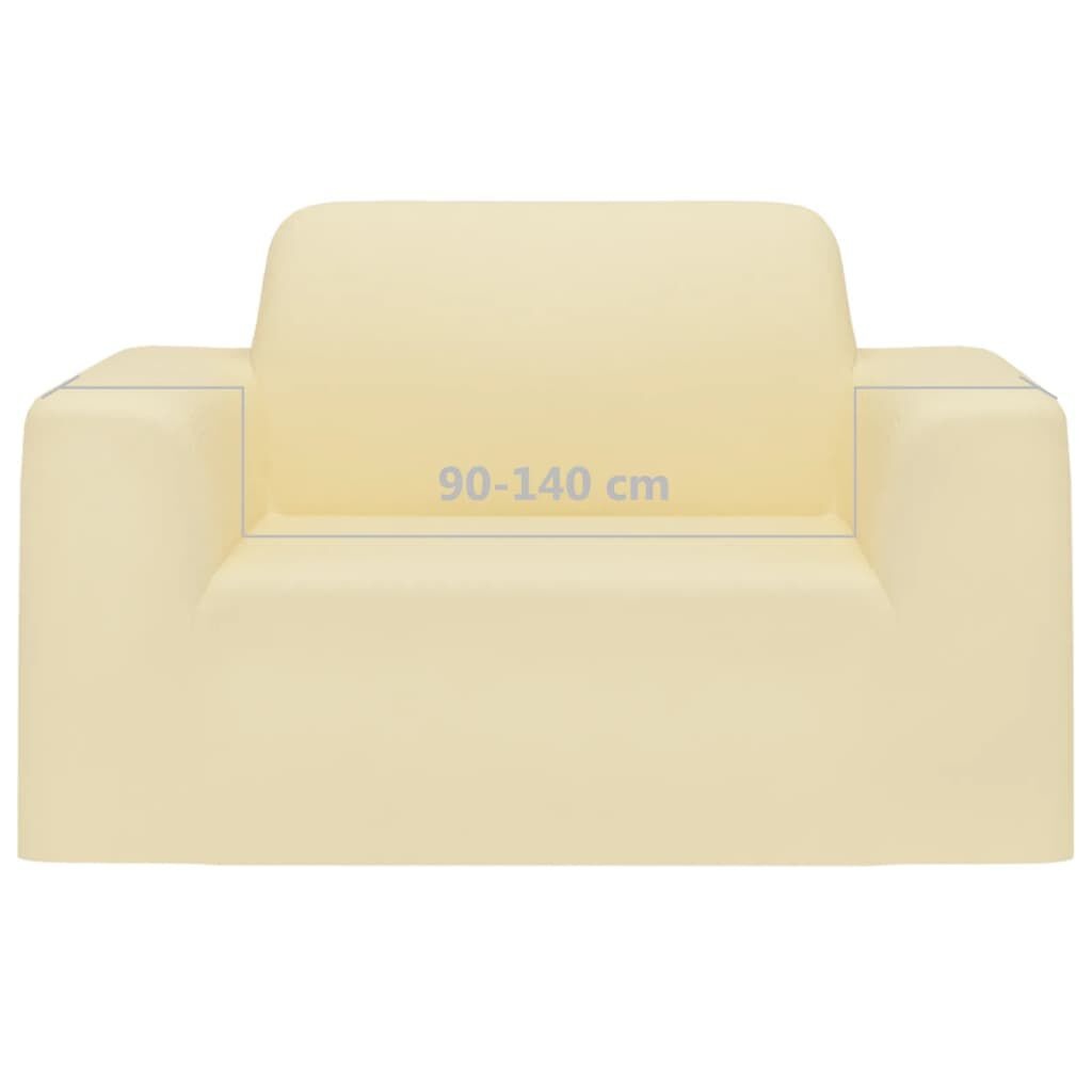 vidaXL Bankhoes Crème 90-140cm - 45% Korting!