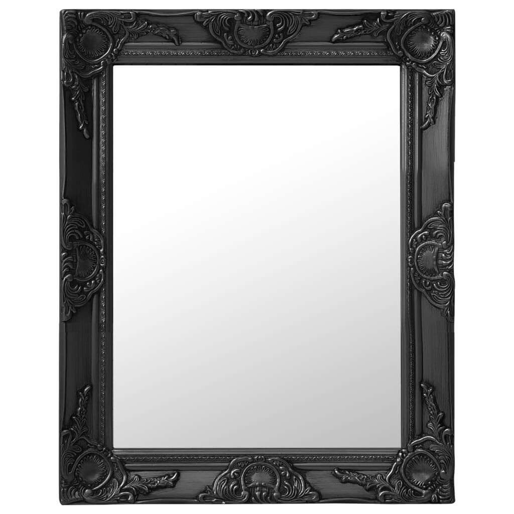 Barok Wandspiegel Zwart 50x60cm - 35% Korting!