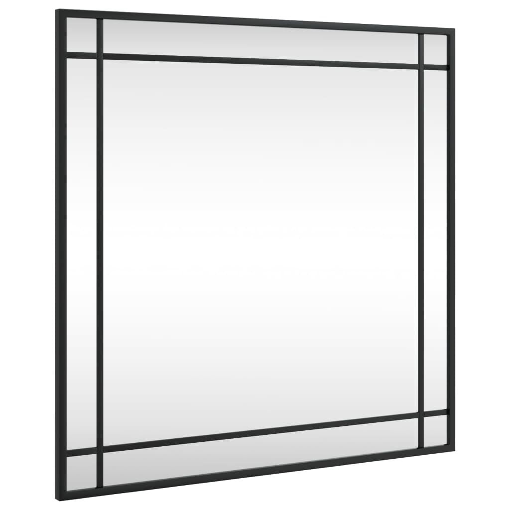 vidaXL Wandspiegel Zwart 60x60cm - 35% Korting!