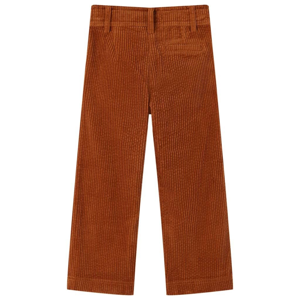 Ribfluweel Broek Cognac Maat 128 - 35% Korting!