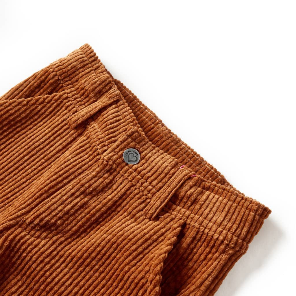 Ribfluweel Broek Cognac Maat 128 - 35% Korting!