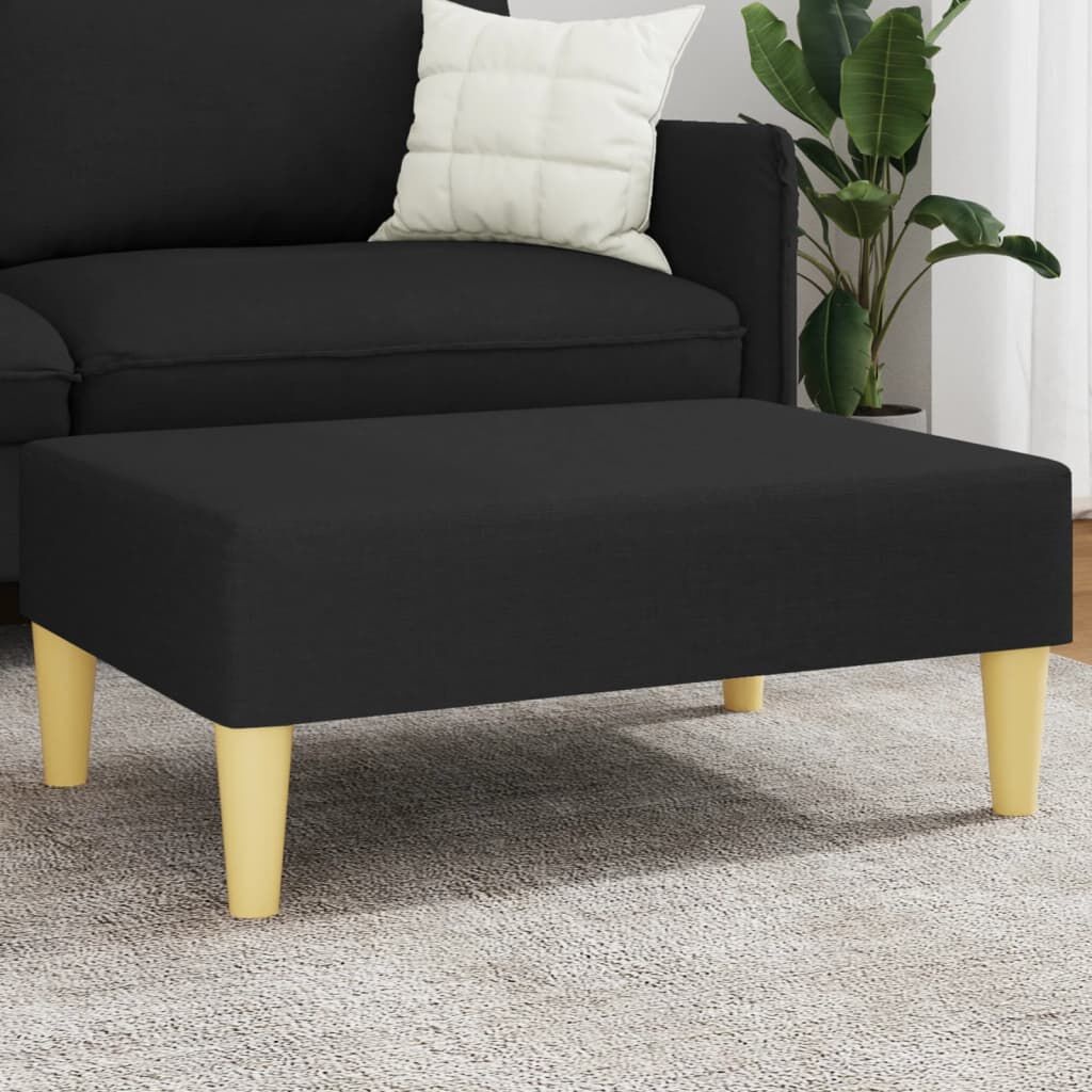 vidaXL Voetenbank Zwart 77x55cm - Nieuwstaat, 35% Korting!