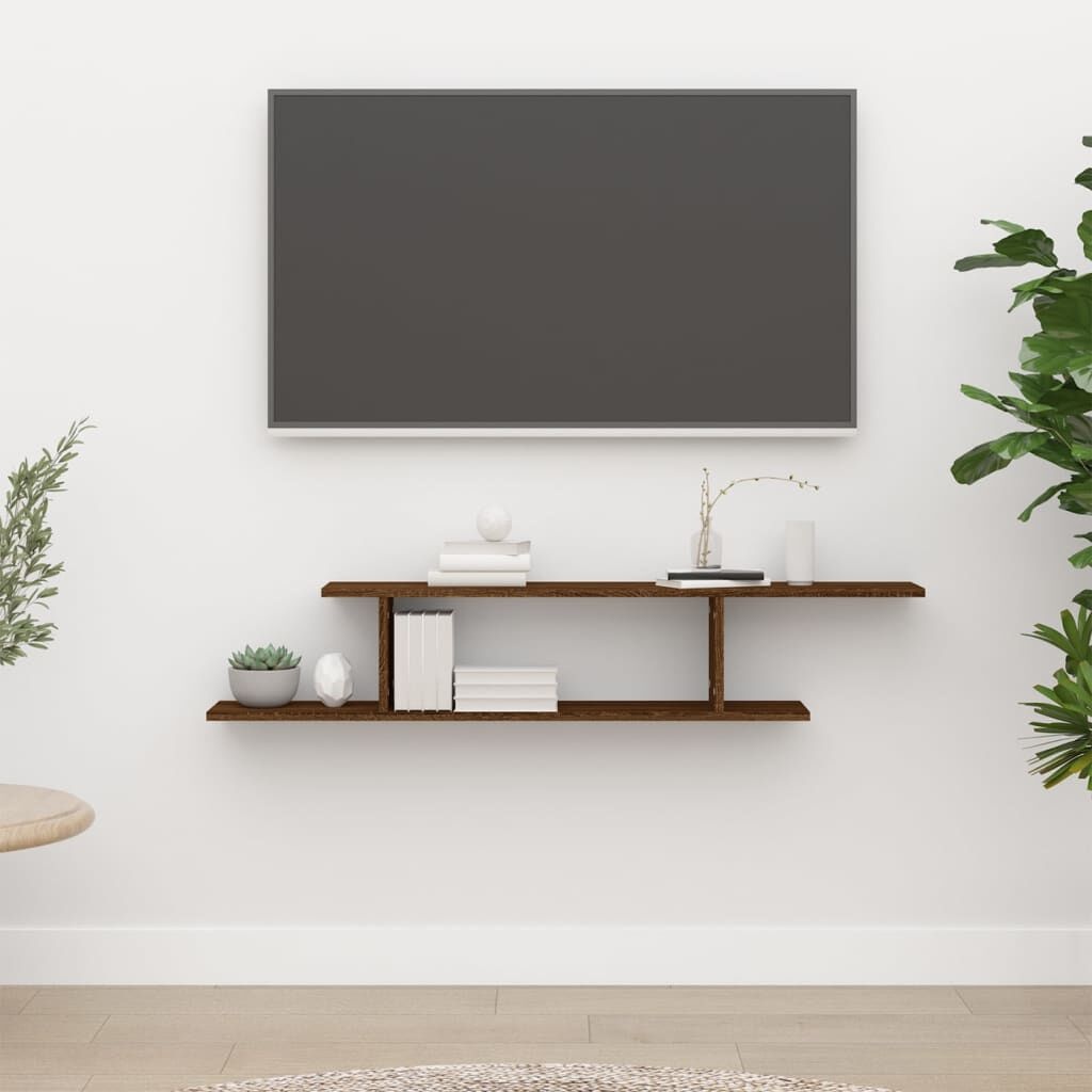 vidaXL TV-Wandschap Bruin Eiken 125cm - 35% Korting!
