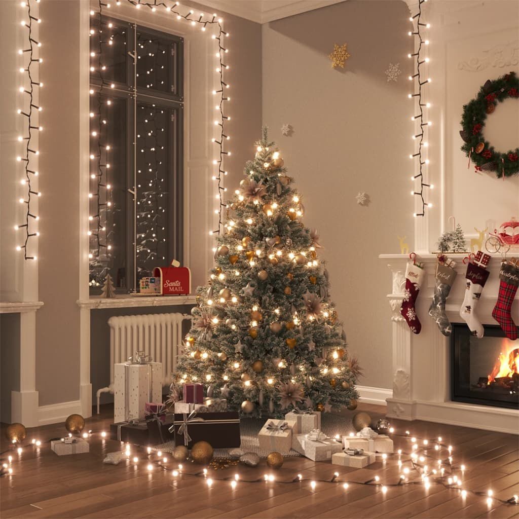 vidaXL LED Lichtslinger 400 LED's Warmwit 13m - 45% Korting!