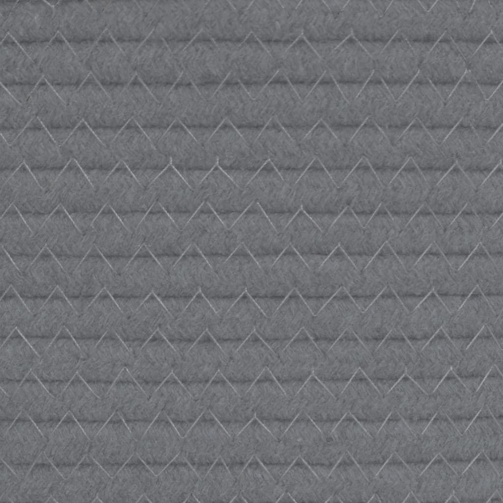 vidaXL Wasmand Ø60cm Grijs/Wit - 45% Korting! Nieuwstaat