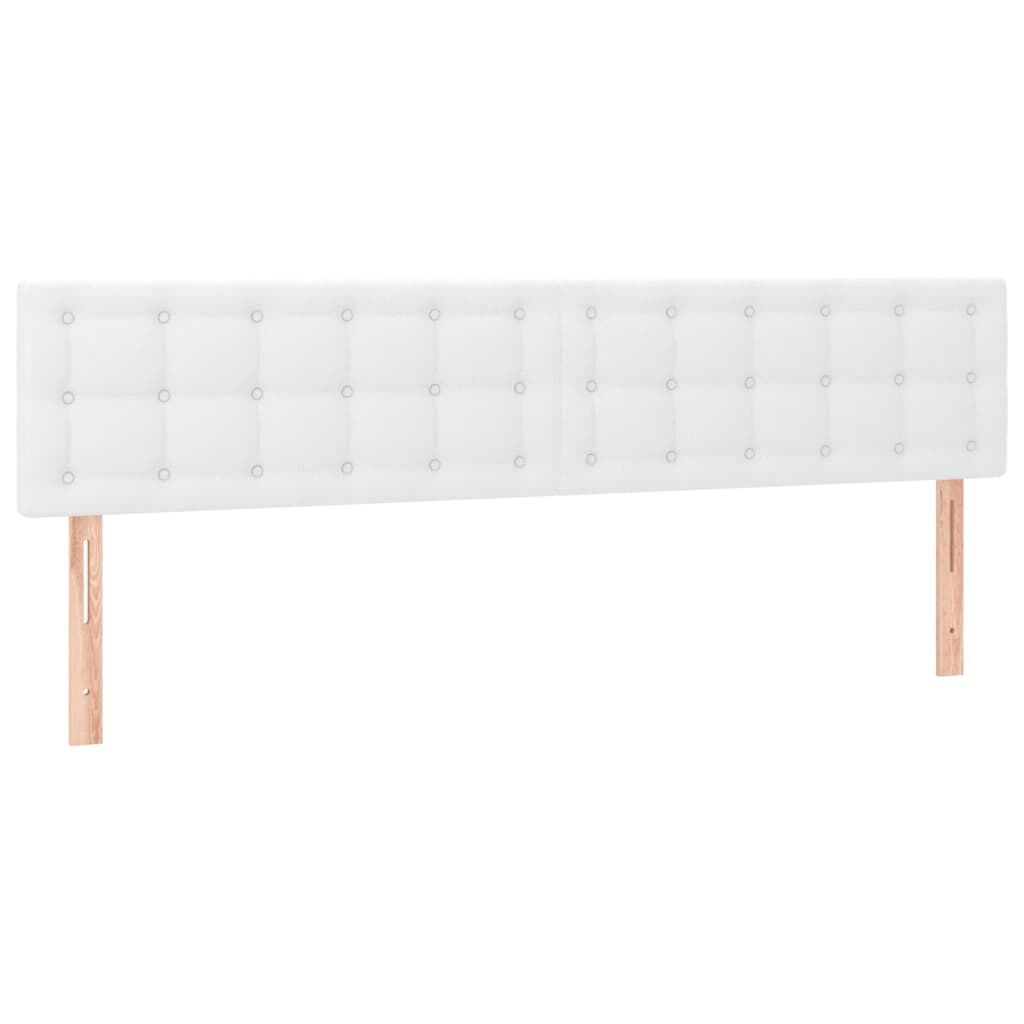 vidaXL Hoofdborden 2x 100cm Wit Kunstleer - 35% Korting!