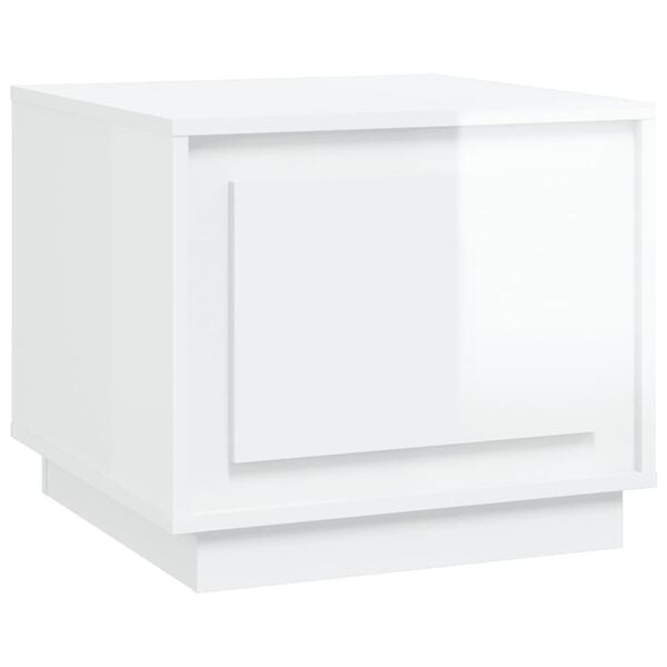 vidaXL Salontafel Wit Hoogglans - 51x50x44cm - 35% Korting!