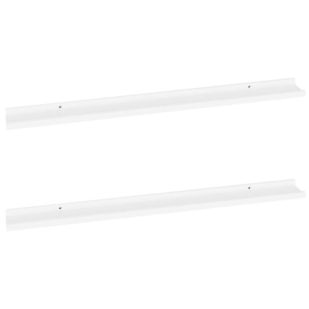 vidaXL Wandschappen Wit (2 st) - 100cm - 35% Korting!