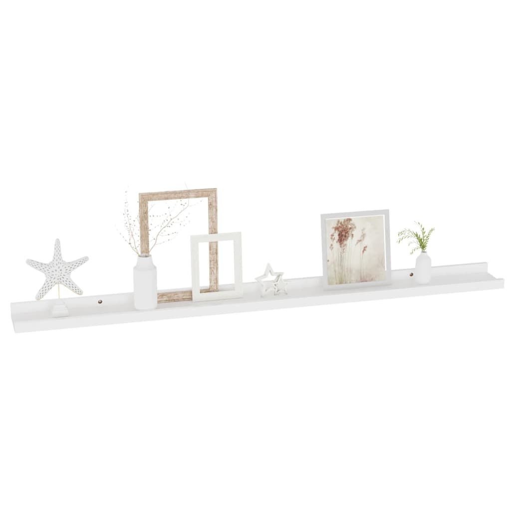 vidaXL Wandschappen Wit (2 st) - 100cm - 35% Korting!