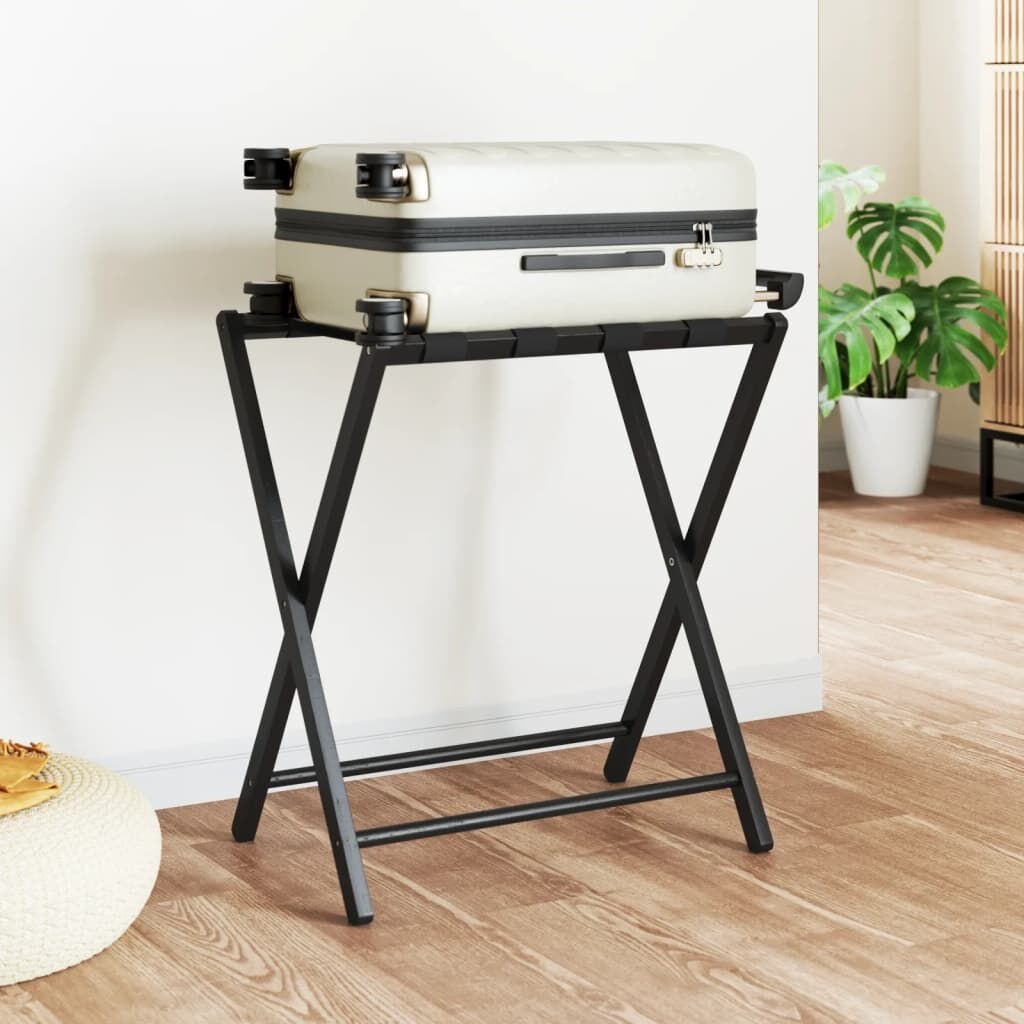 vidaXL Bagagerek Bamboe Zwart - 35% Korting!