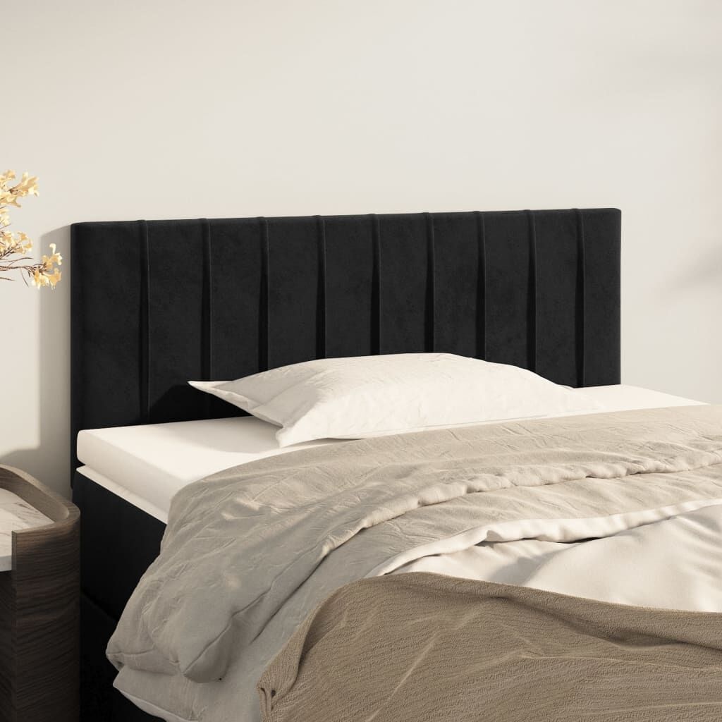 Hoofdbord Zwart Fluweel 90cm - 35% Korting!