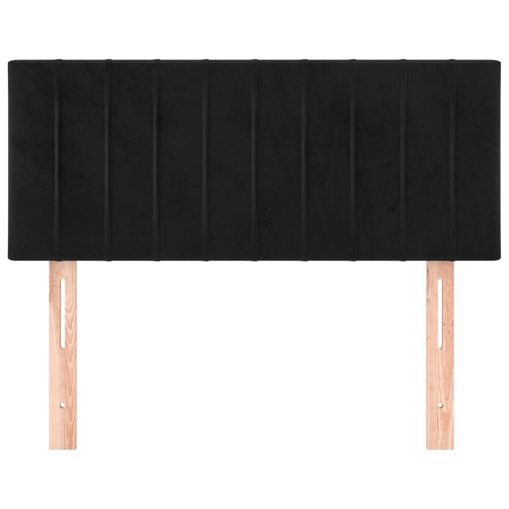 Hoofdbord Zwart Fluweel 90cm - 35% Korting!