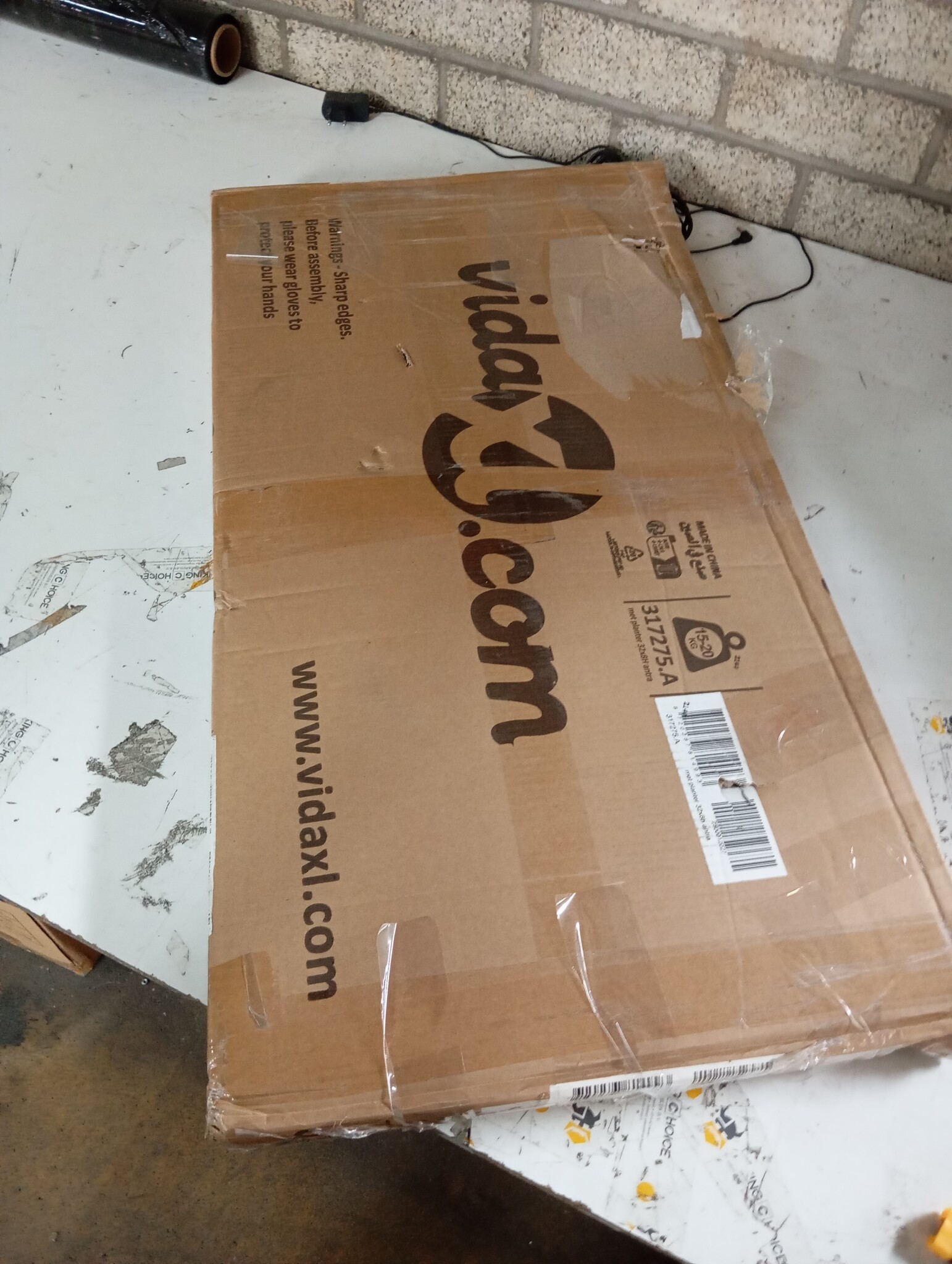 VidaXL Verhoogde Plantenbak 320cm Antraciet - 50% Korting!