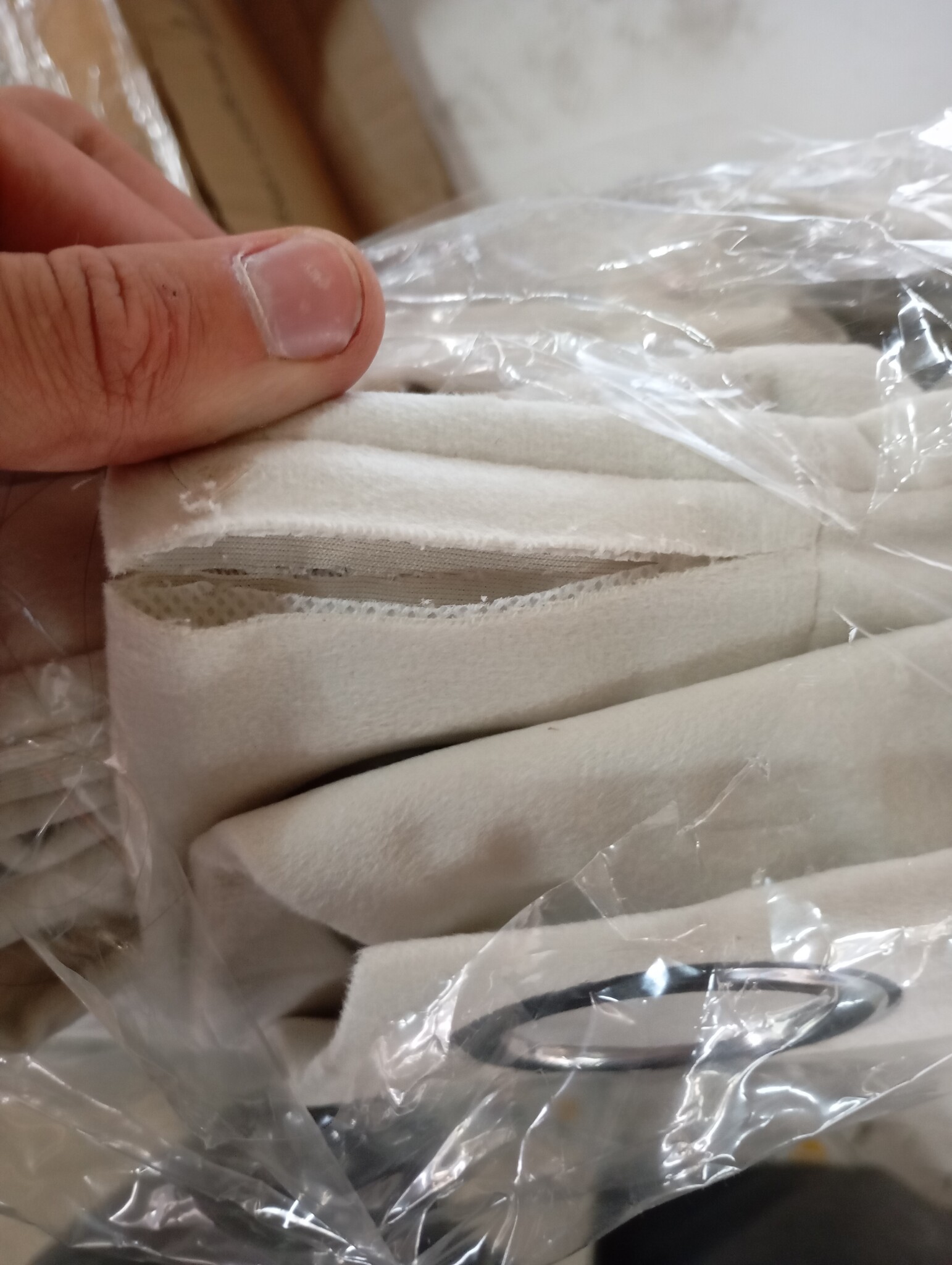 Verduisterende Fluweel Gordijnen Crème 140x225cm -55%! (Scheur)