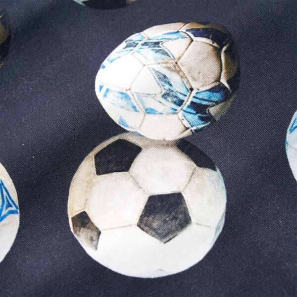 Kinder Trui Marineblauw Maat 104 - Voetbalprint - 35% Korting!