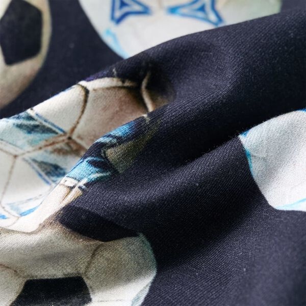 Kinder Trui Marineblauw Maat 104 - Voetbalprint - 35% Korting!